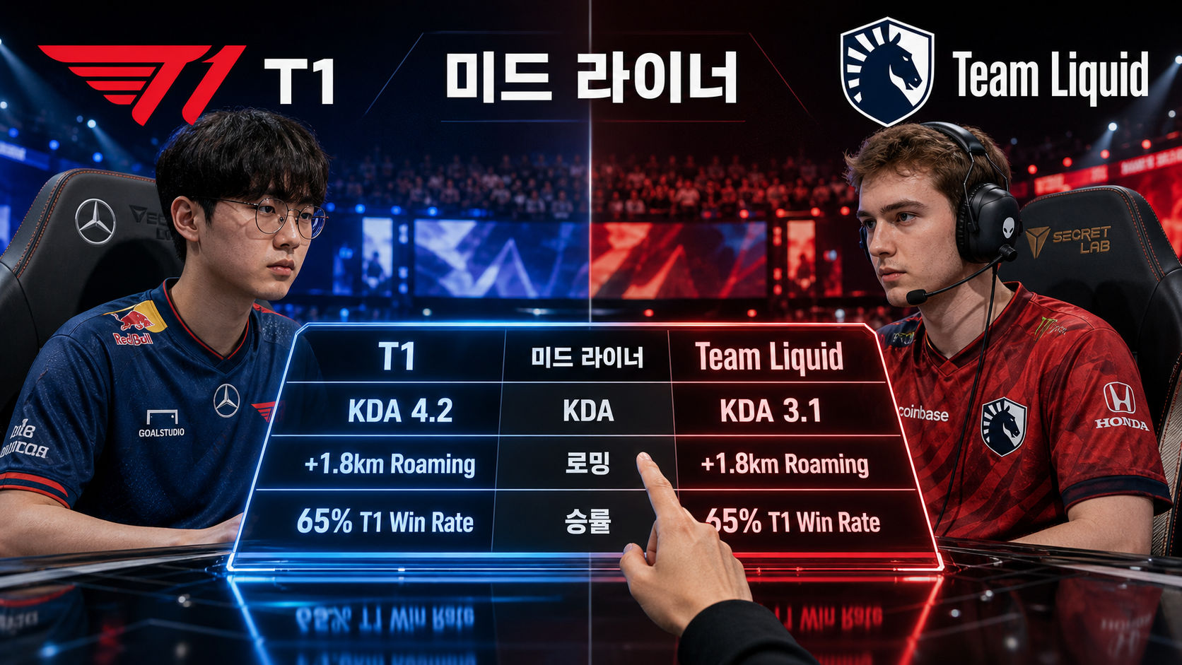 T1 vs Team Liquid 상세 분석