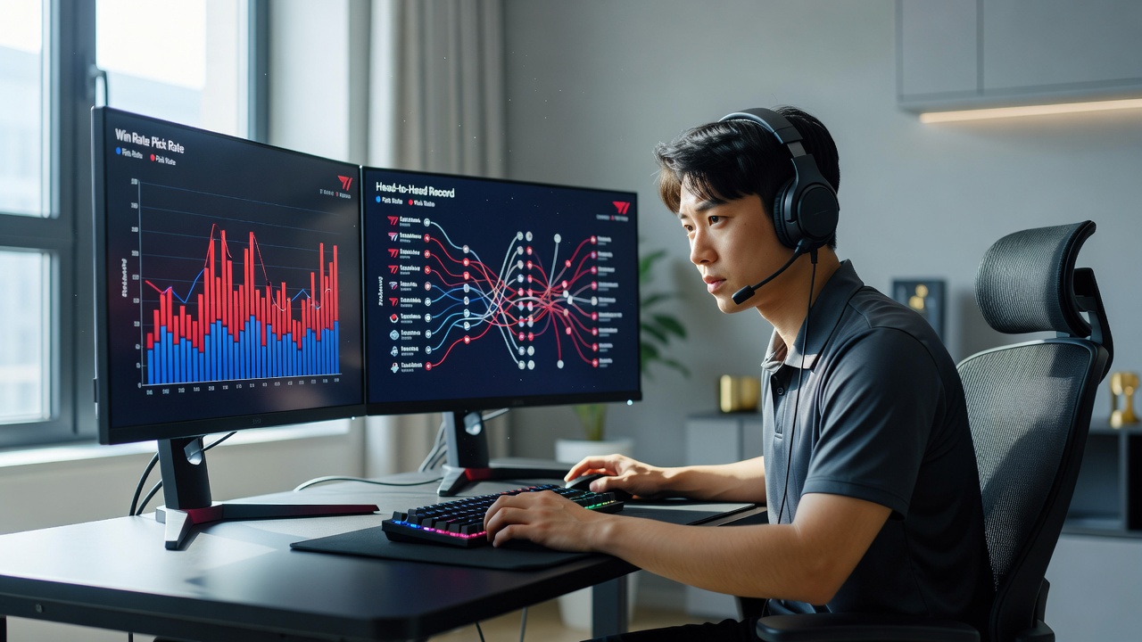 T1 MSI 경기 분석을 위한 데이터 분석 장면